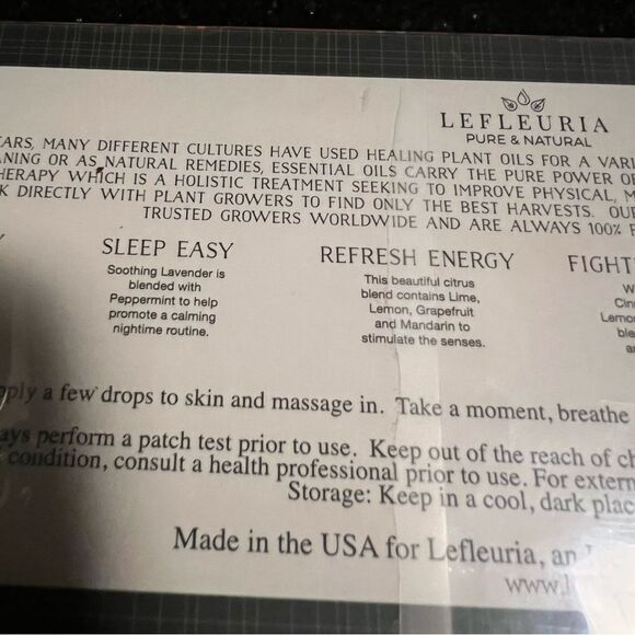 😊3/$30 Essential Oil Massage Oil Wellness set of 6 NEW IN BOX - Picture 14 of 16